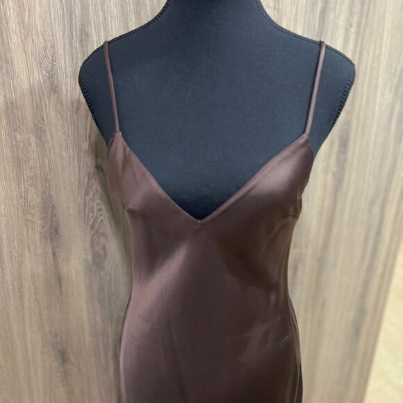 NWT Zara Satin Effect Lace Dress - Picture 7 of 15